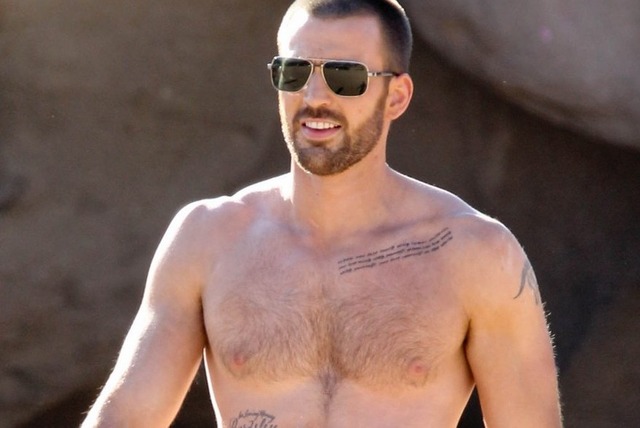 Chris Evans Gay Nude magazine photo chris shirtless hottest evan evans ever shoot jared details sized