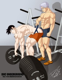 gay anime sex porn muscle dbz yaoi dragon ball kai gay porn gohan trunks workout