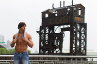 sexy bodybuilder man get oaxzwpzo fit sexy shirtless man standing near remains train depot york city