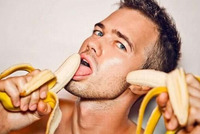 straight men for gay sex man eats banana nothing else pervert truth about gay men penis size